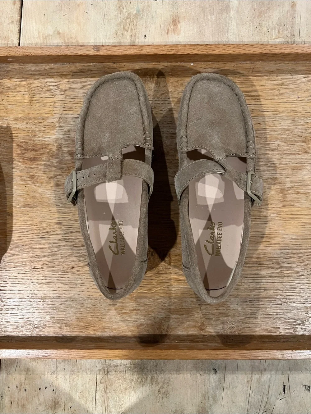 Clarks Wallabee T-Bar Mary Janes, women’s 8